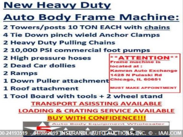 BILL OF SALE - 2019 FIVE STAR FRAME MACHINE  Unknown photo 10